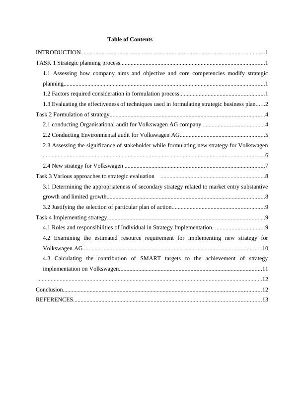Project on Strategic Management : Report_2