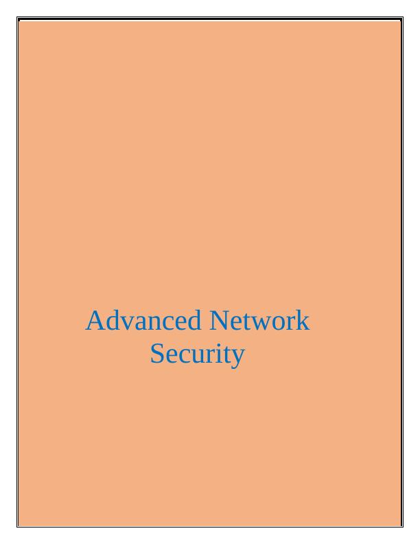 Advanced Network Security - Doc_1