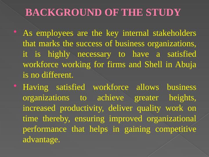 Impact of Job Satisfaction on Organizational Performance: A Case Study of Shell Abuja_3