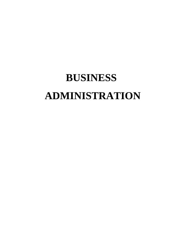 (PDF) Business Administration Assignment Solution_1
