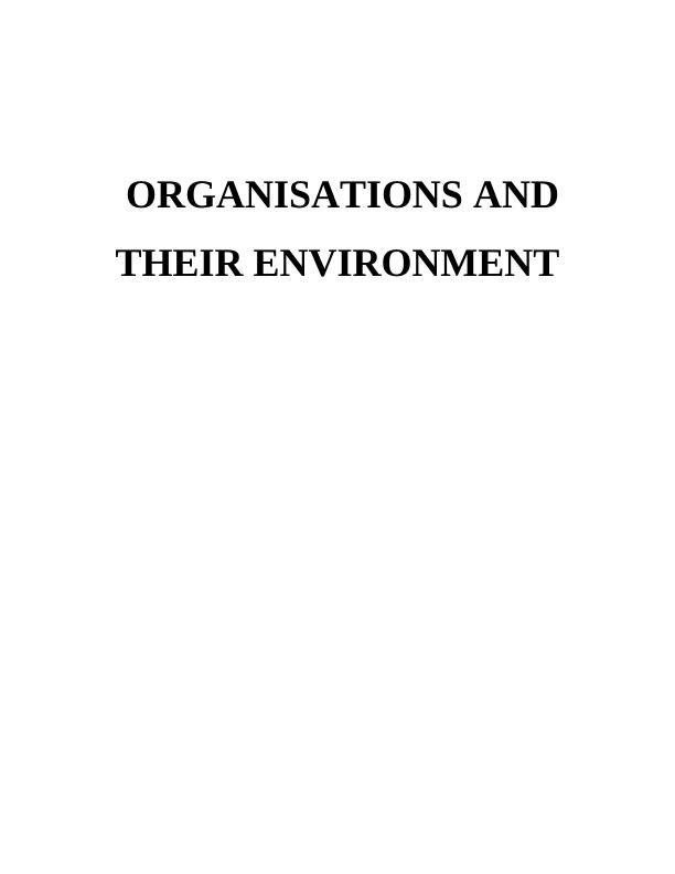 Organisations Environment Assignment - Barclays Plc_1
