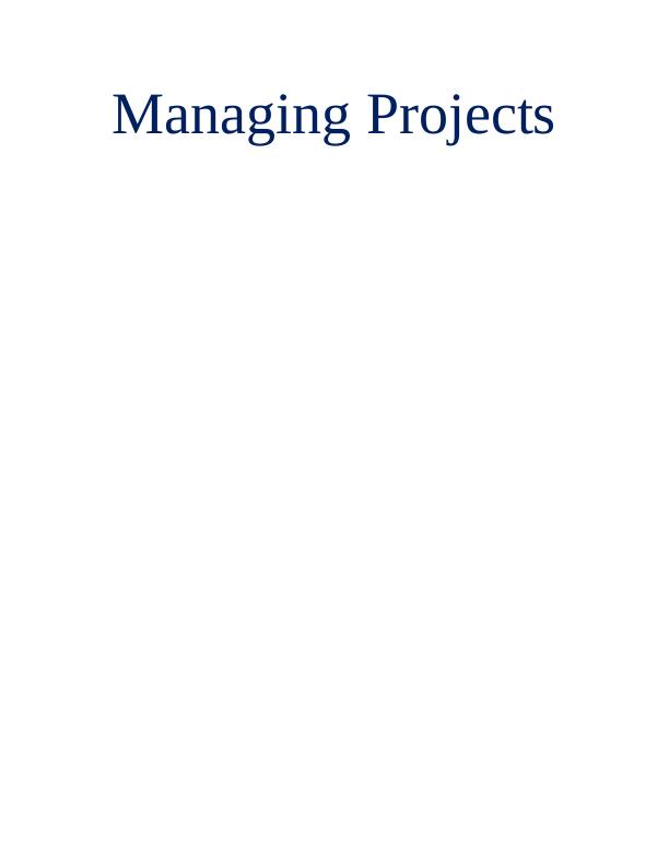 Assignment on Managing Projects_1