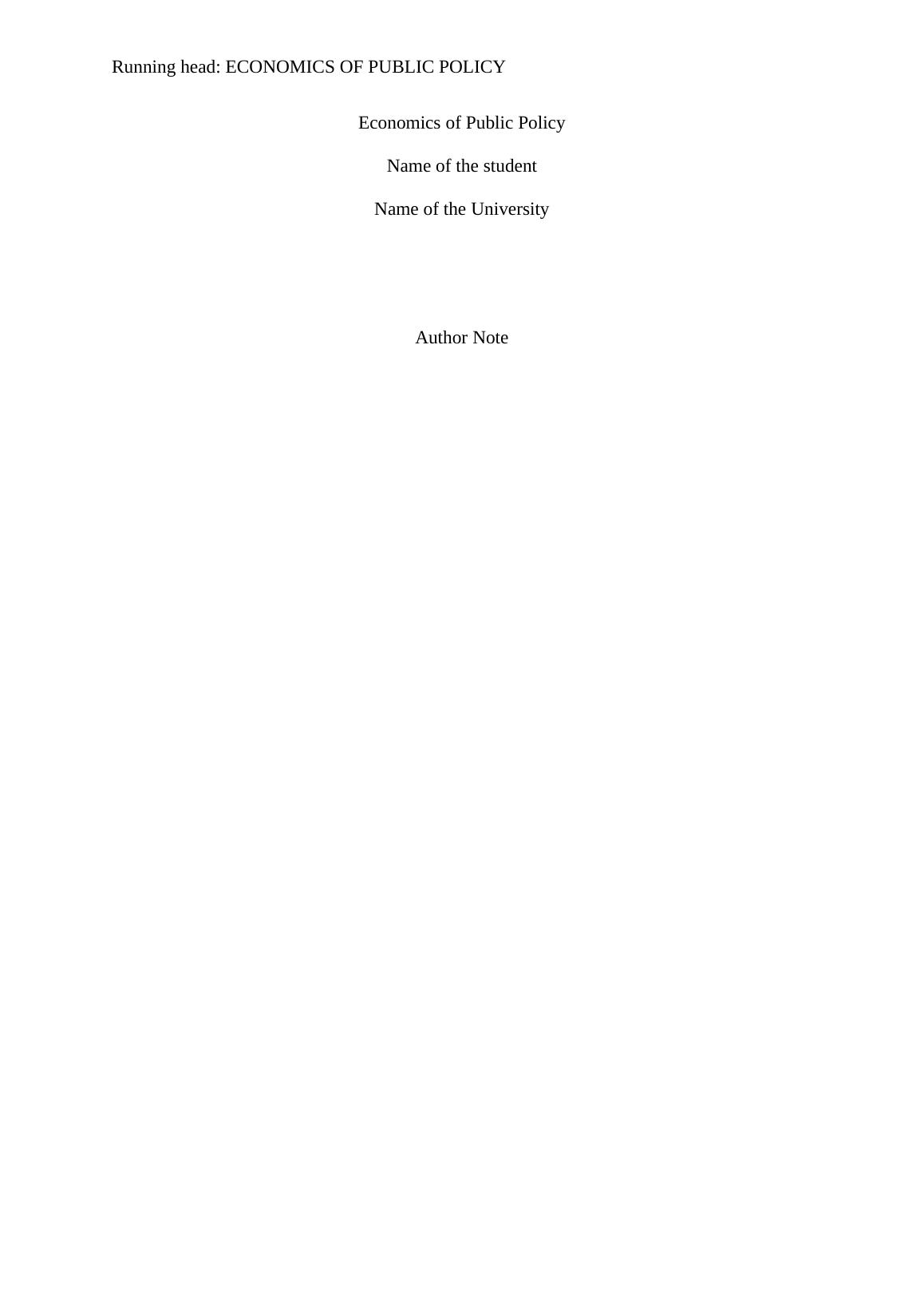 Economics of Public Policy PDF_1
