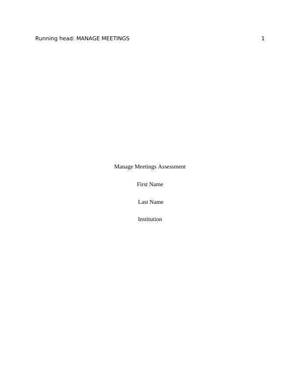Manage Meetings Assessment Task Report_1
