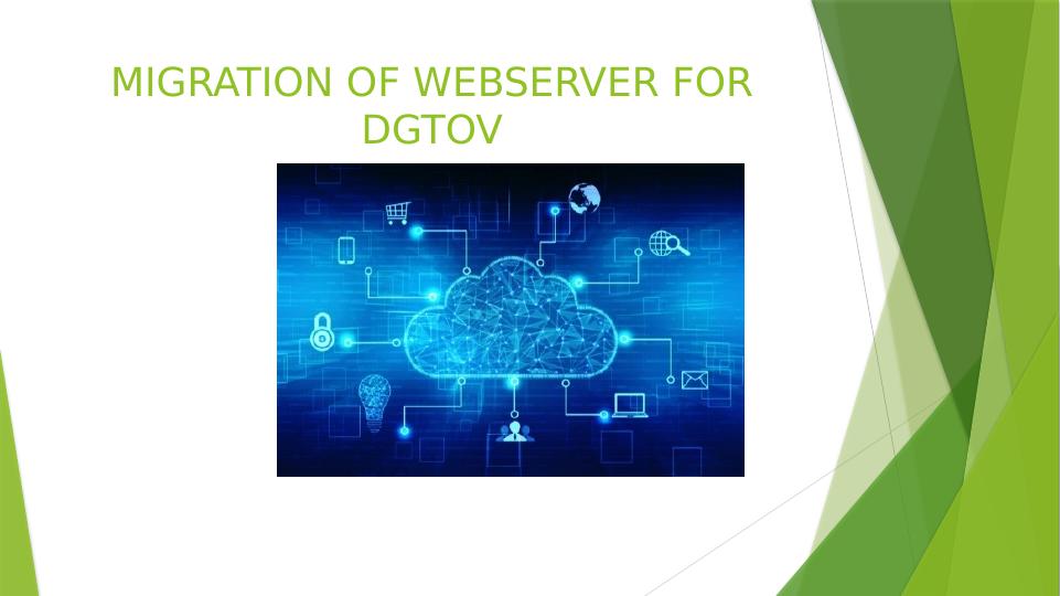 Migration of Webserver for DGTOV_1