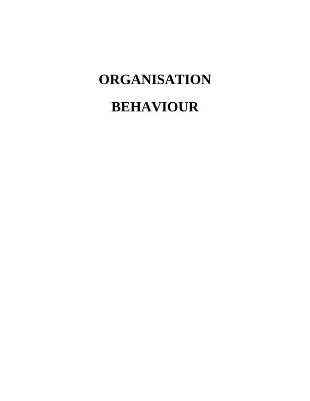 Organisational Behaviour: PDF_1