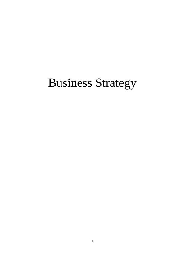 Business Strategy of Sony Corporation (Doc)_1