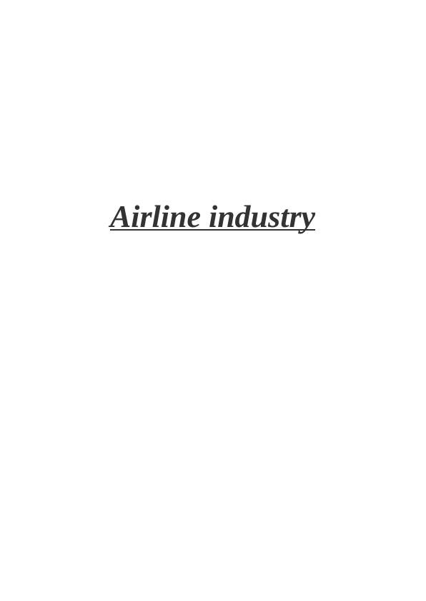 Marketing Strategies in Airline Industry_1