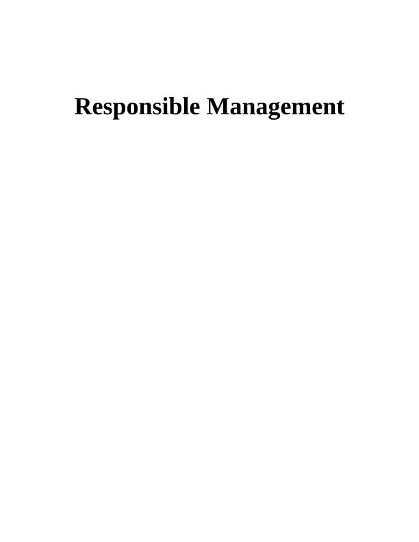 Responsible Management Essay of British American Tobacco_1