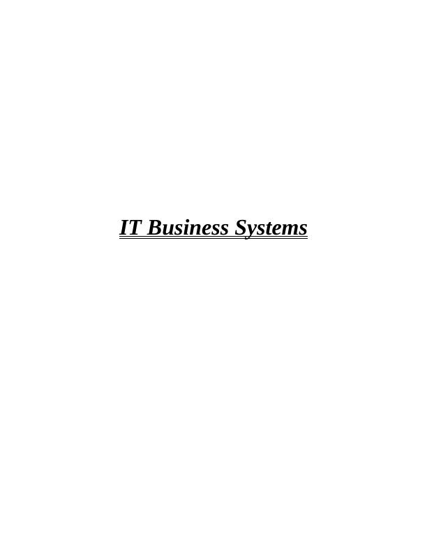 Utilisation of IT Systems in Arcadia Group_1