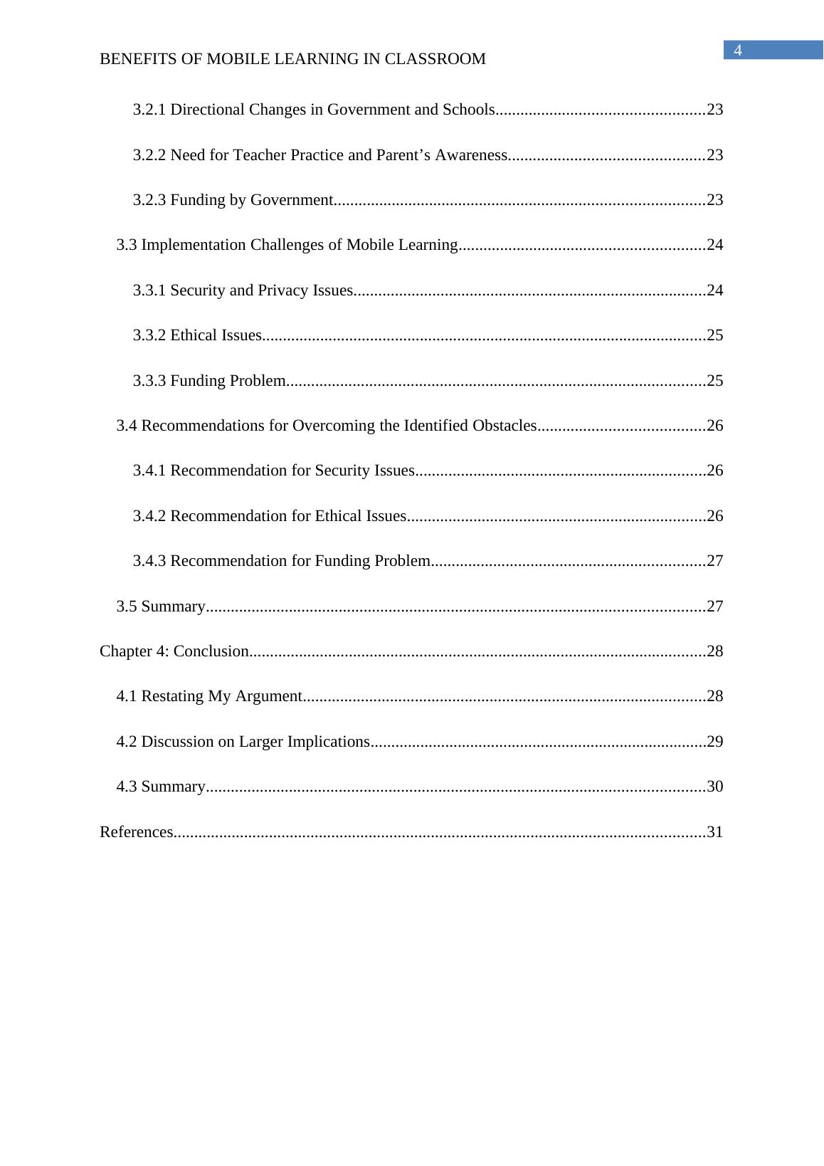 The objective of this thesis paper is to set in the content of mobile learning benefits_4
