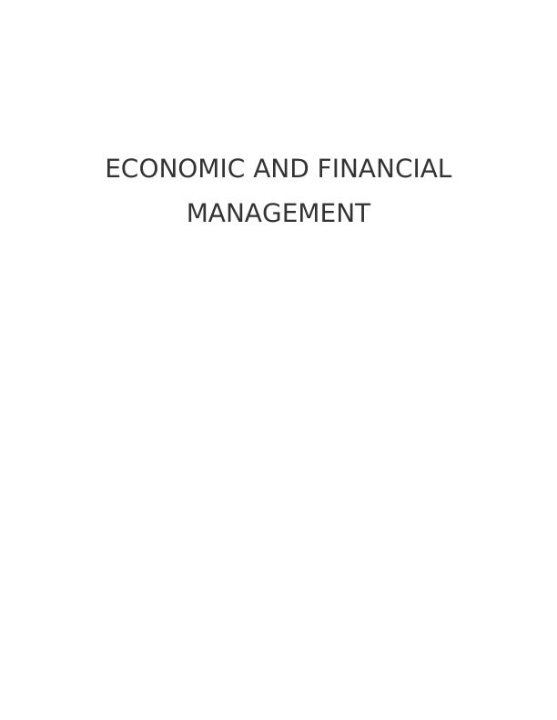 Economics and Financial Management of  Maplin_1