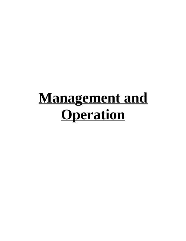 Management and Operation Assignment Sample - Toyota_1
