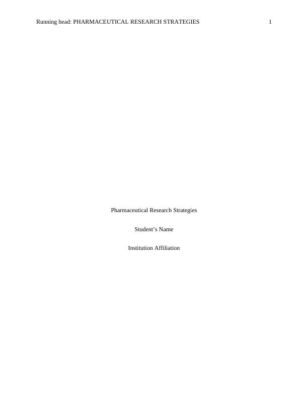 Pharmaceutical Research Strategies_1