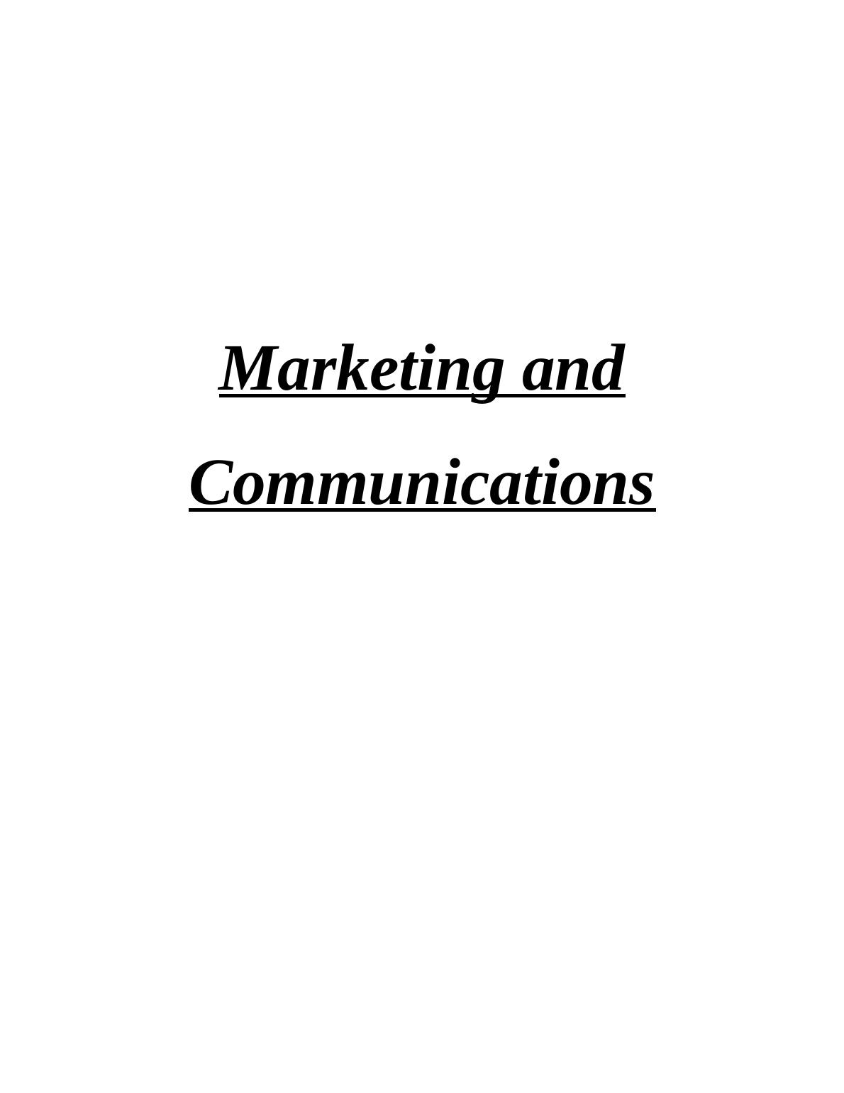 integrated marketing communication (sim 8)assignment