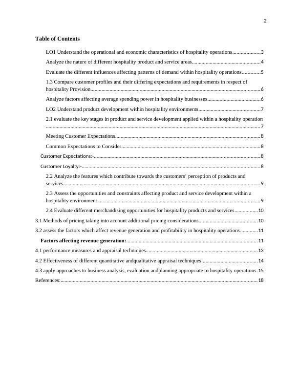 Characteristics Of The Hospitality Industry