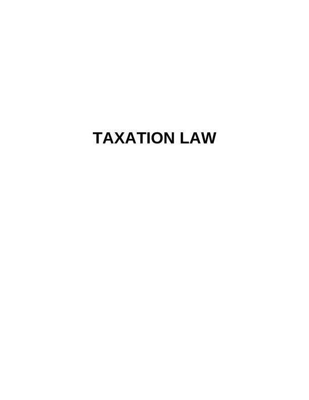 Taxation Law: Capital Gains and Deductions_1