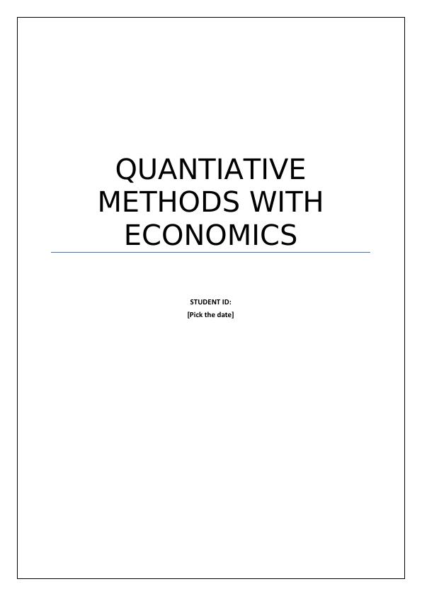 Quantitative Methods with Economics_1