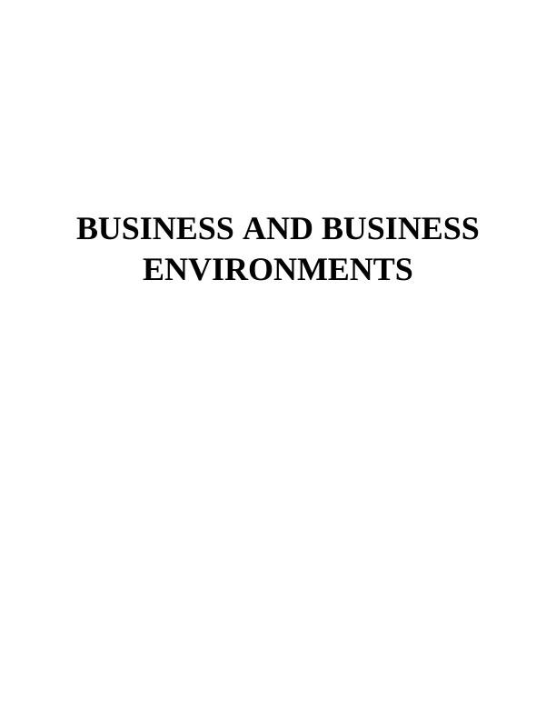 Macro Environmental Factors and Its Impact on Business : Report