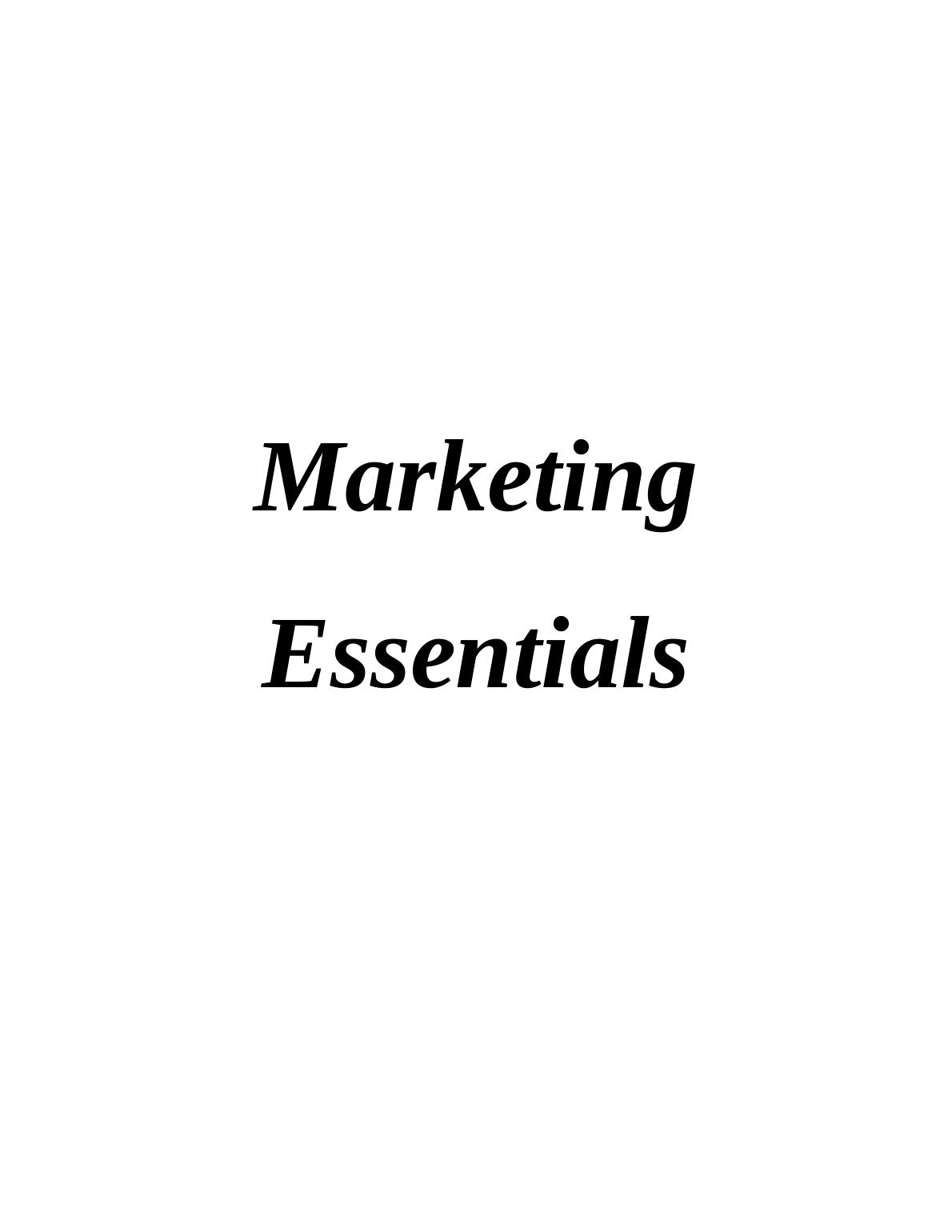 (pdf) Marketing Essentials in Zara Company_1