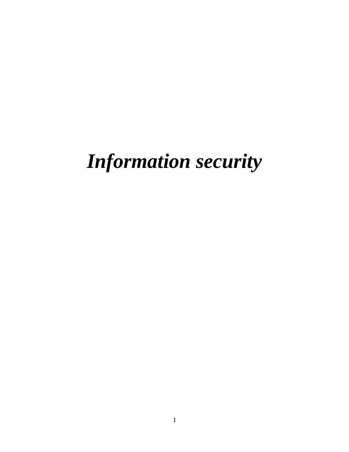Information Security- Assignment_1