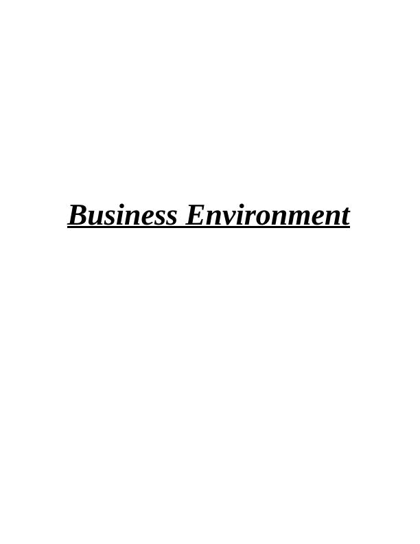 (solved) Business Environment of Morrisons_1