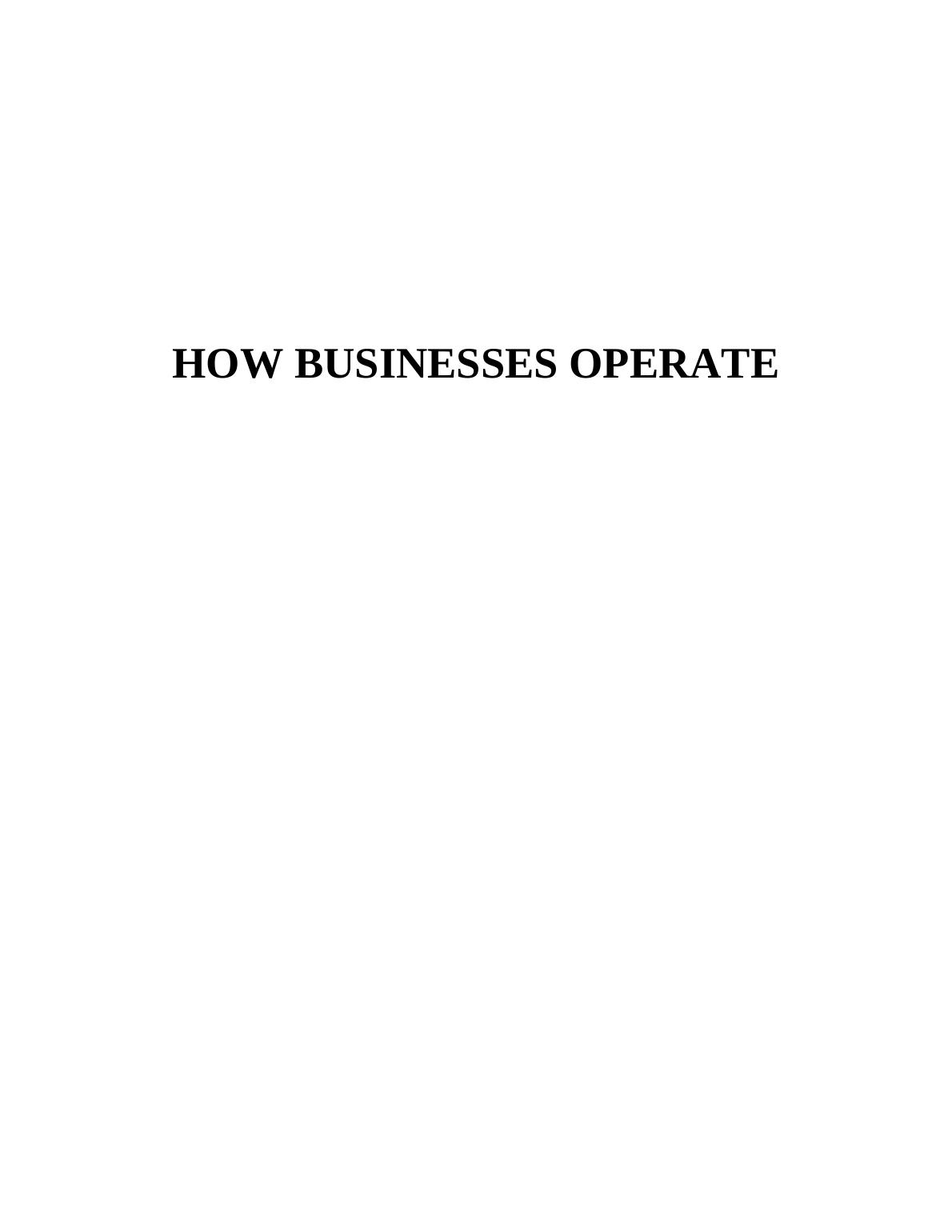 How Businesses Operate - Types of Organization_1