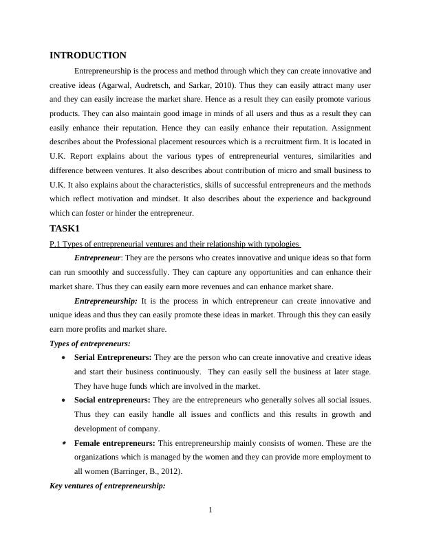 (DOC) Assignment Title: Entrepreneurship and Small Business Management_3