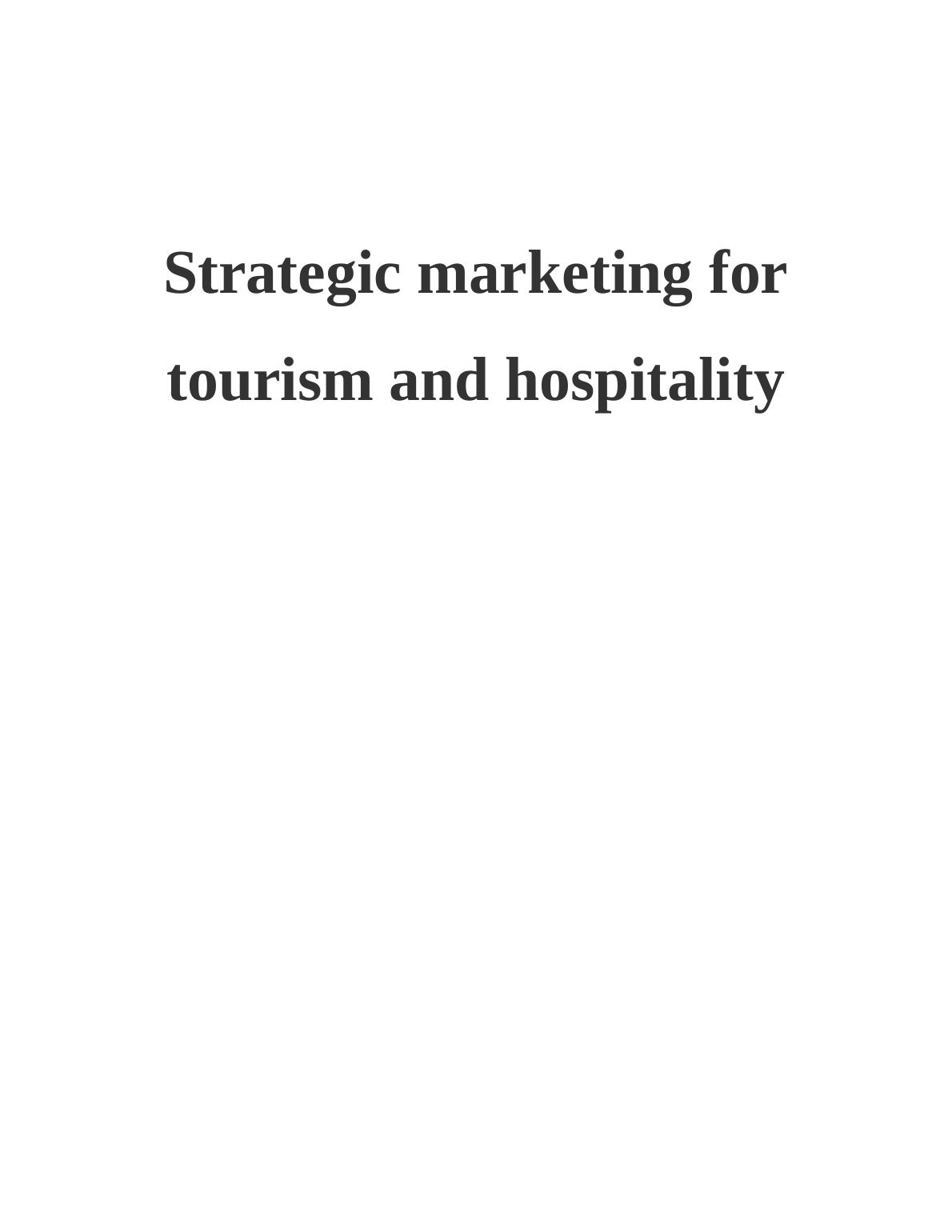 Strategic Marketing for Tourism and Hospitality_1