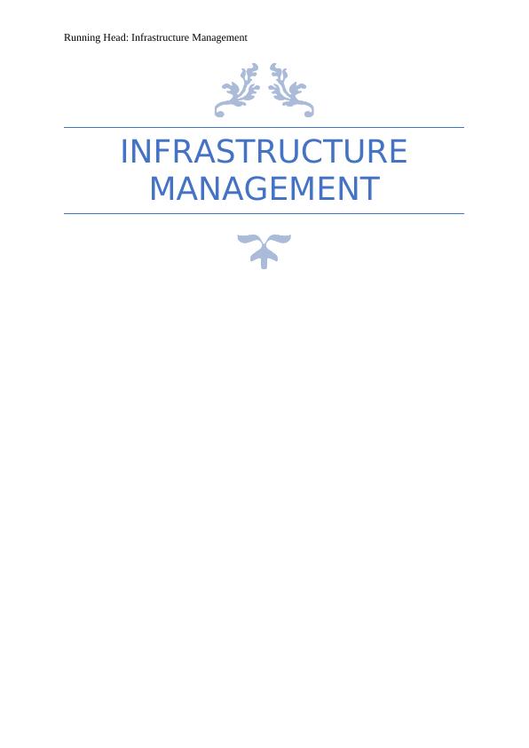 Infrastructure Management Assignment_1