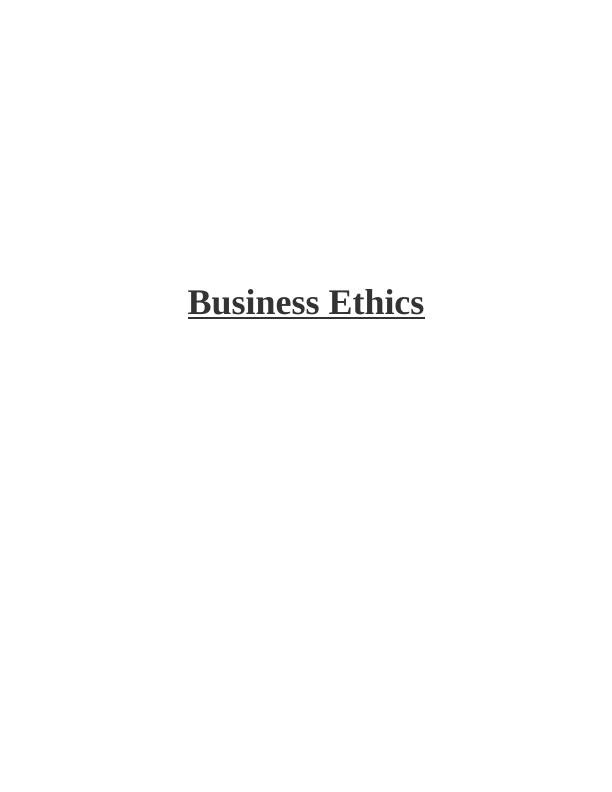 Personal Reflective Essay on Ethics and Moral Values_1