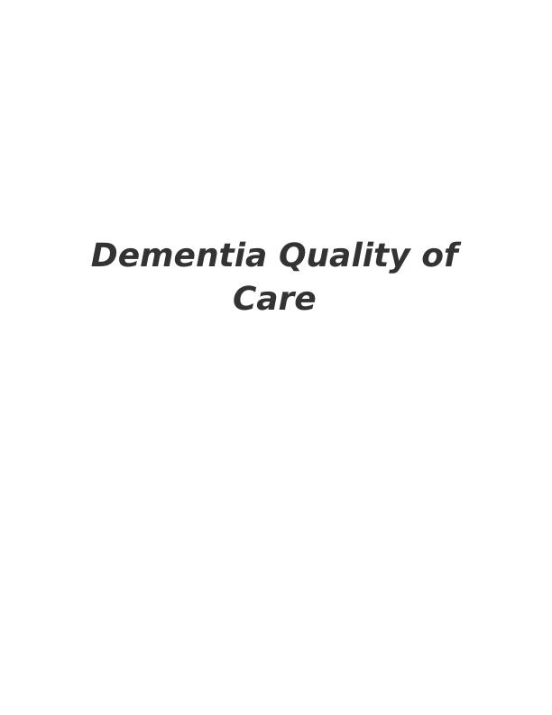 Dementia Quality of Care - Doc_1