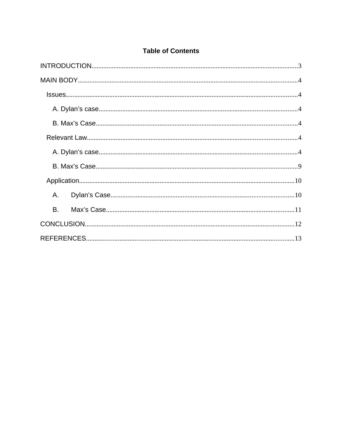 Employment Laws and Disputes Dylan's and Max's Cases