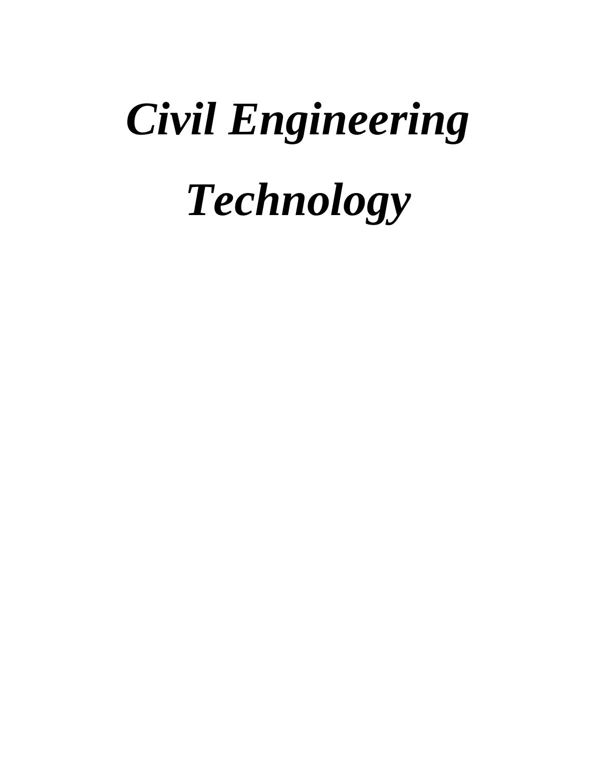 Civil Engineering Technology: Activities, Techniques, and Equipment_1