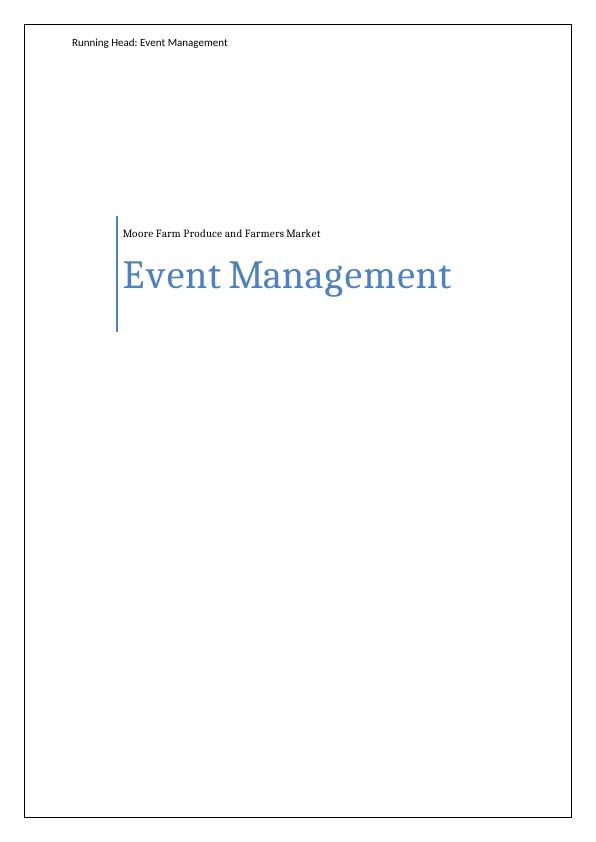 Event Management (EM) Assignment_1
