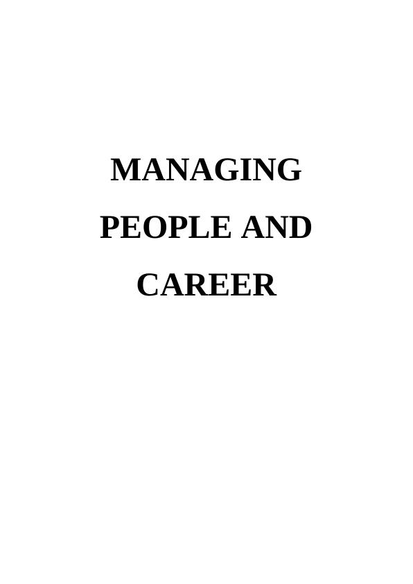 Managing People and Careers Assignment (Solved)_1