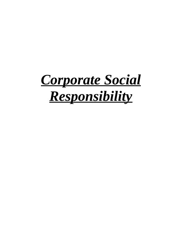 Corporate Social Responsibility - Apple Assignment_1