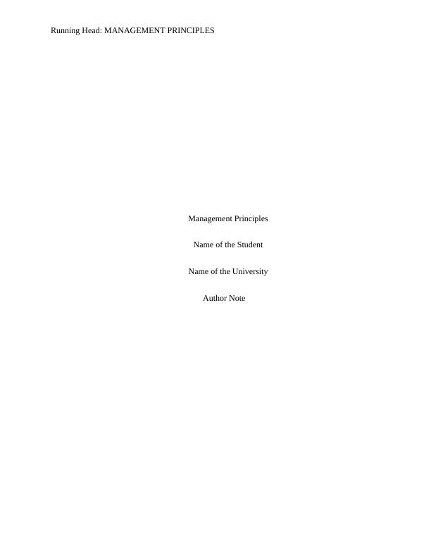 Management Principles Assignment - Dominos_1