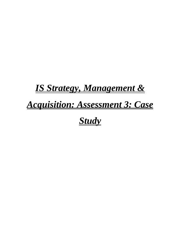 Strategic management analysis - Telstra_1