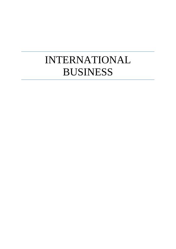 International Business Marketing Answers_1