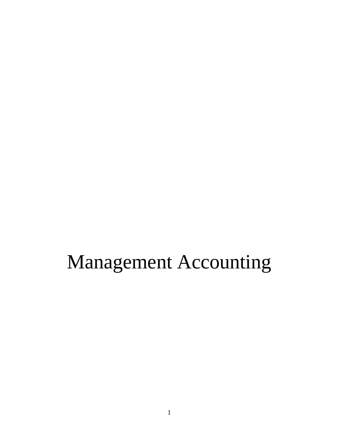 Management Accounting Concept - Zylla_1