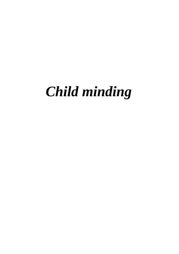 Child Minding: Safeguarding, Duty of Care, and Child Protection_1