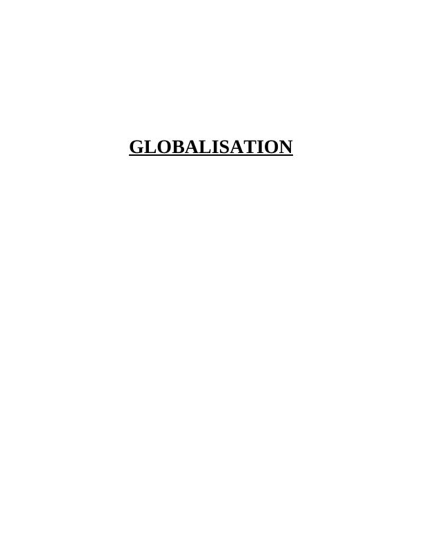 Assignment on Globalisation - Marks & Spencer_1