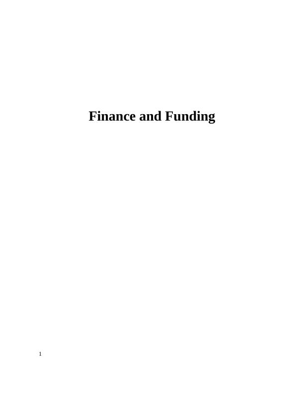 Financial Management of Travel and Tourism : Report_1