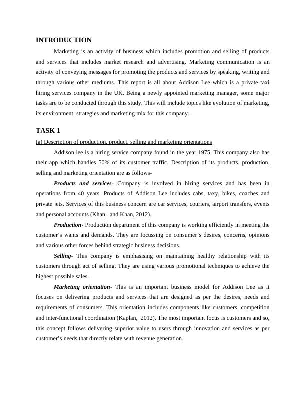 Report on Marketing and Communications : Addison Lee_3
