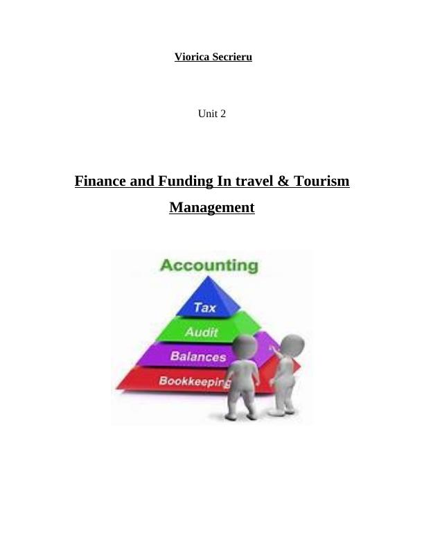 Financial Management of Travel and Tourism Business - Report_1