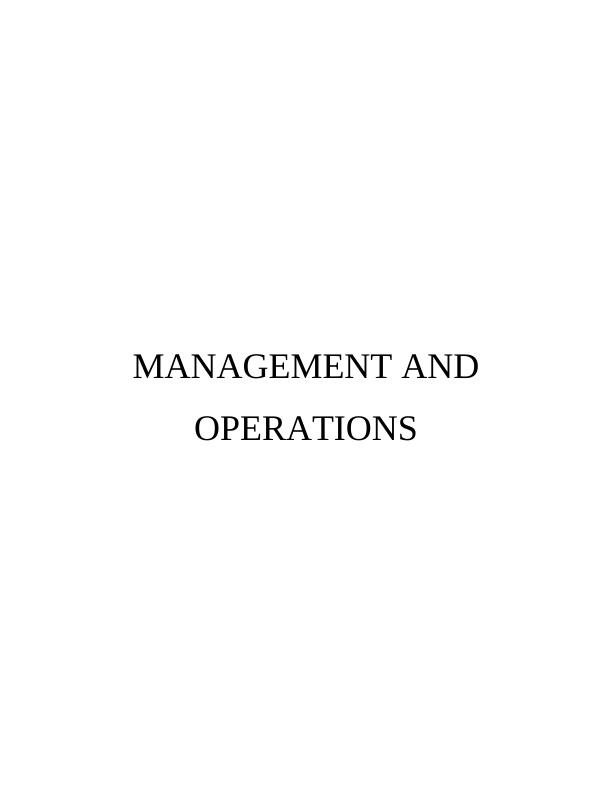 Role of Management and Operations - Starbucks_1
