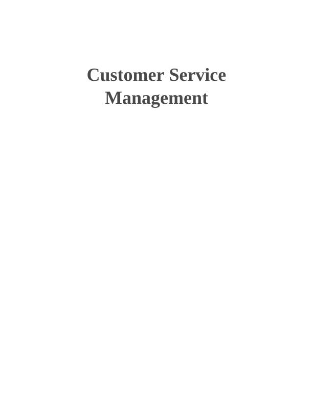 Customer Service Management Assignment - Hofstede’s model of cultural dimensions_1