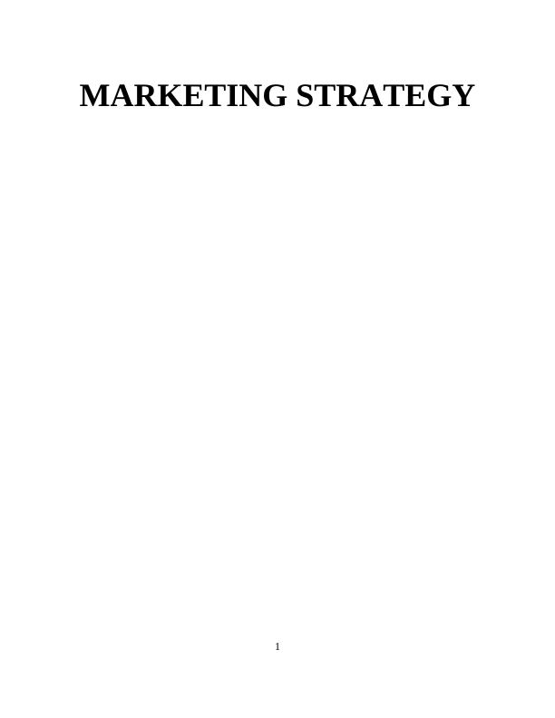 Marketing Strategy Assignment : Ariel_1