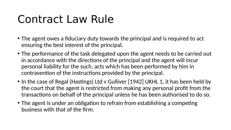Contract and Corporation Law Issues and Rules_4